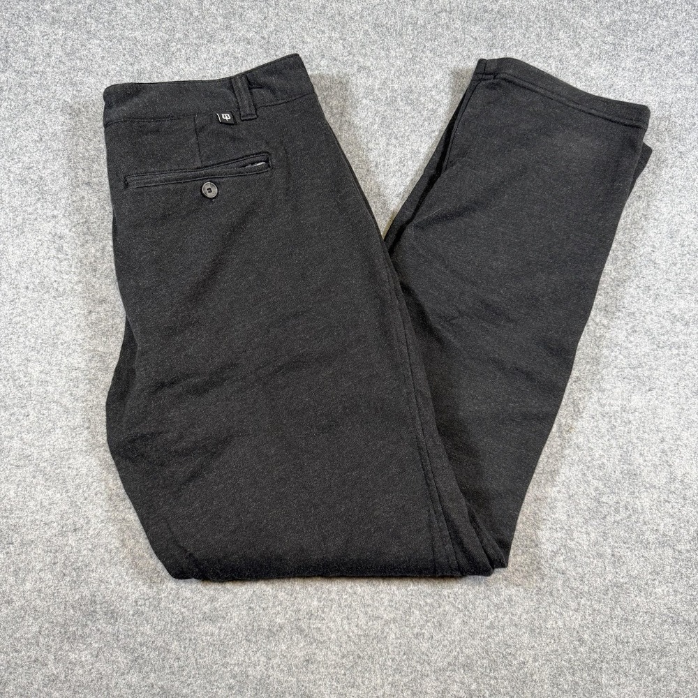 Betabrand Dress Pants Mens 34x32 Gray Stretch Flat Front Office Casual Work